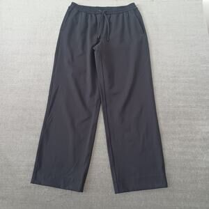 Lululemon Luxtreme Mid Rise Straight Leg Trouser Womens M Black Wide Stretch